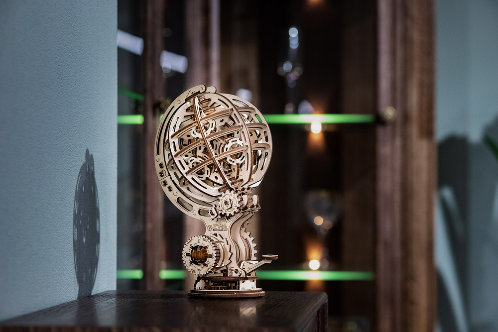 Конструктор деревянный 3D EWA Кинетический глобус