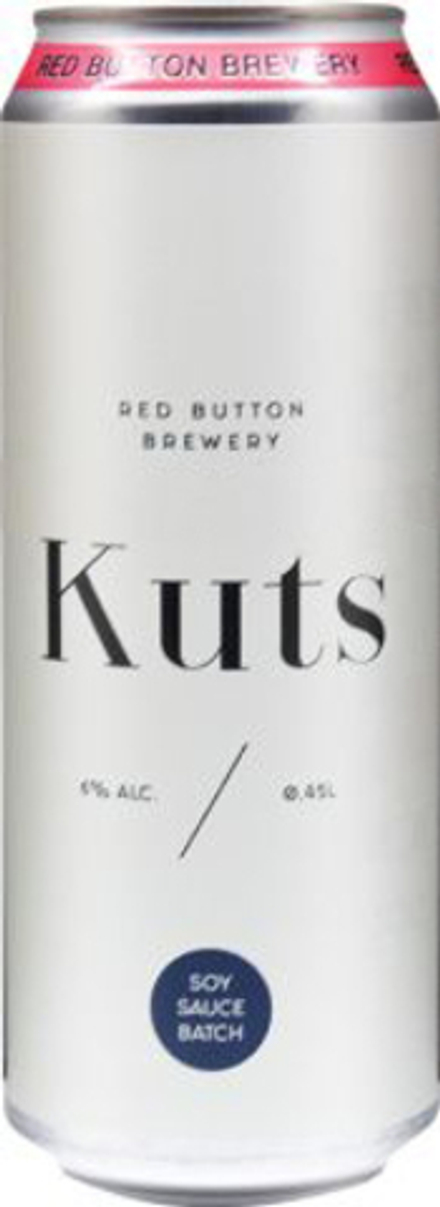 Пиво Рэд Баттон Катс Сой Соус Батч / Red Button Kuts Soy Sauce Batch 0.45 - банка