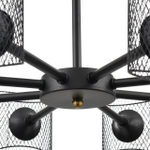 8238/8C COUNTY LN25 258 черный металл Люстра потолочная Е27 8*60W 220V TIDINA