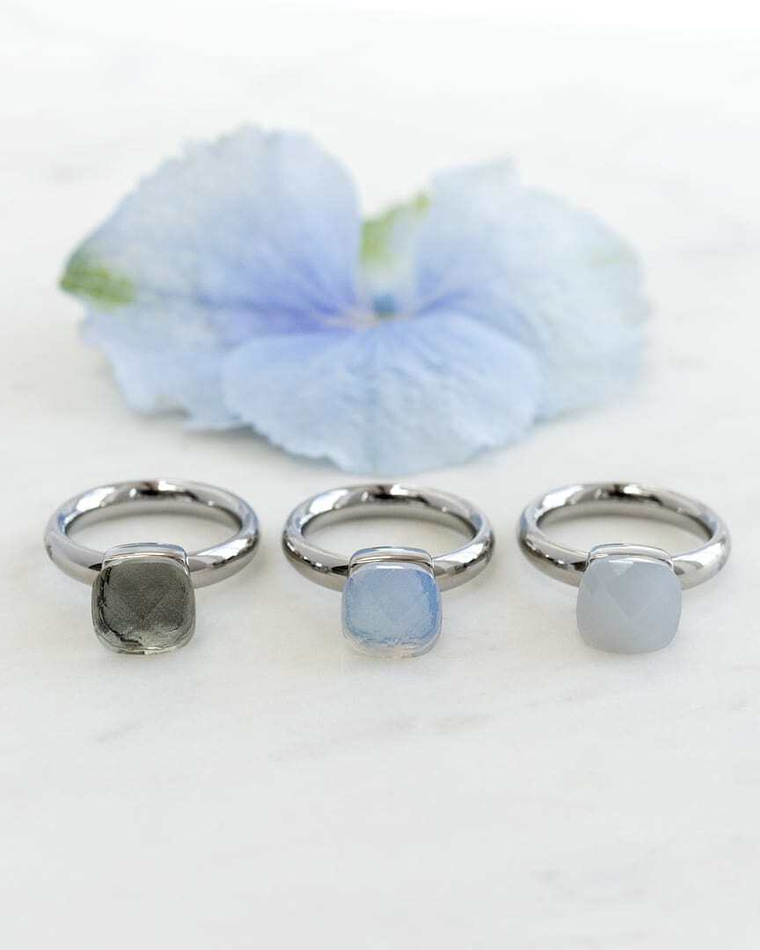 Кольцо Qudo Firenze smoky quartz 17.2 мм 610122 BW/S