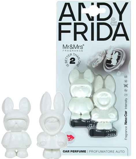 Новая машина, дизайнерский ароматизатор для автомобиля ANDY&FRIDA белый, Mr&Mrs Fragrance