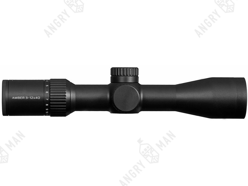 Прицел Amber 3-12x40, SF, сетка 27 (Mil-Dot), подсветка красная, 30мм, 1/4 МОА, 579г, Gaut