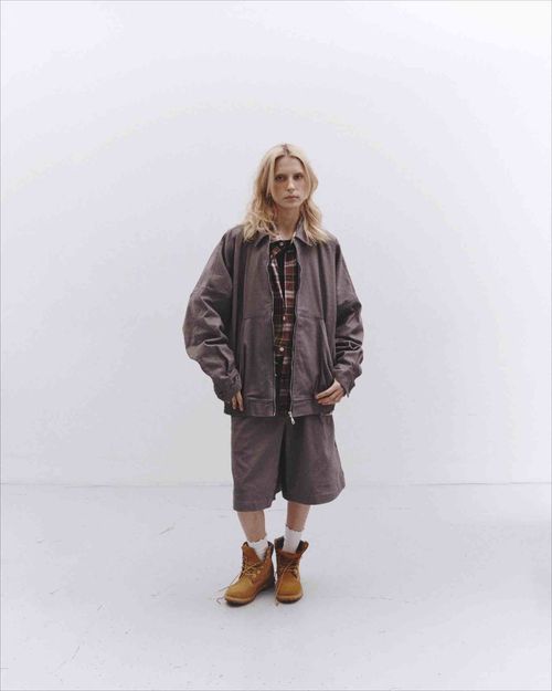 Куртка One Two Zip-Up Shirt Jacket Shark Skin серая