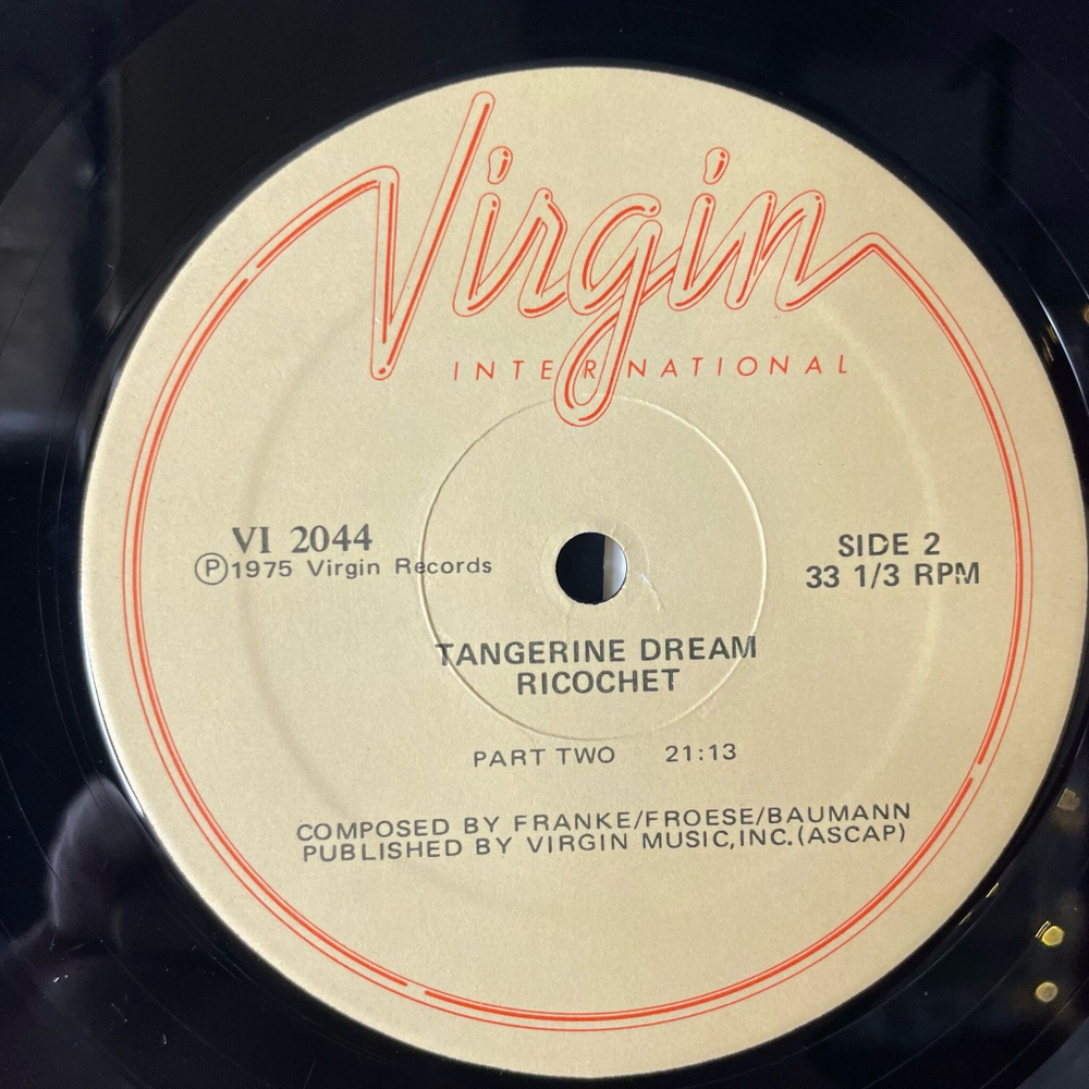 Винтажная виниловая пластинка LP Tangerine Dream Ricochet (USA 1981)