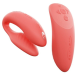 Сенсорный вибромассажер для пар We-Vibe Chorus Crave Coral (Цвет: красный)