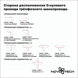 135048 PORT NT19 299 белый Токопровод правый (подвод питания) для трехфазного шинопровода IP20 220V EUROTRACK