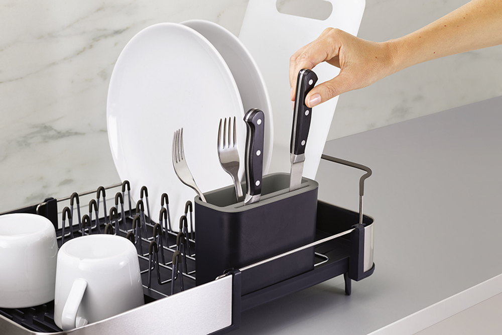 Сушилка для посуды раздвижная Extend Steel серая Joseph Joseph