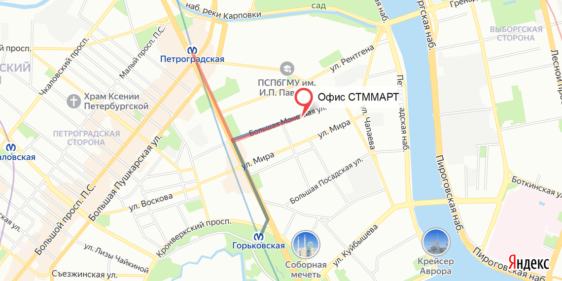 м. Петроградская / Горьковская