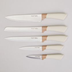 НАБОР НОЖЕЙ AGNESS НА ПЛАСТИКОВОЙ ПОДСТАВКЕ, 6 ПРЕДМЕТОВ