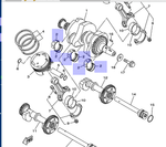 Вкладыш коленвала Yamaha 3LD114165000