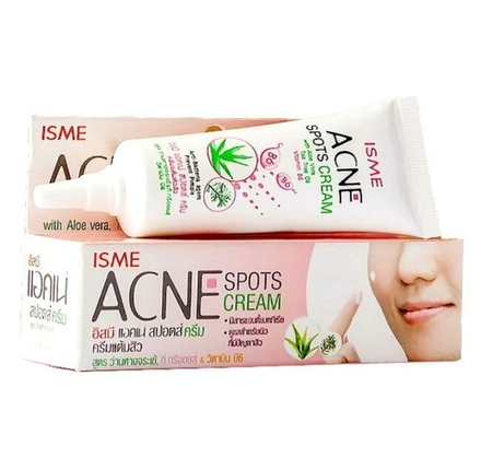 ISME Крем для лица с алоэ и маслом чайного дерева от акне и угревой сыпи Acne Spots Cream 10 г