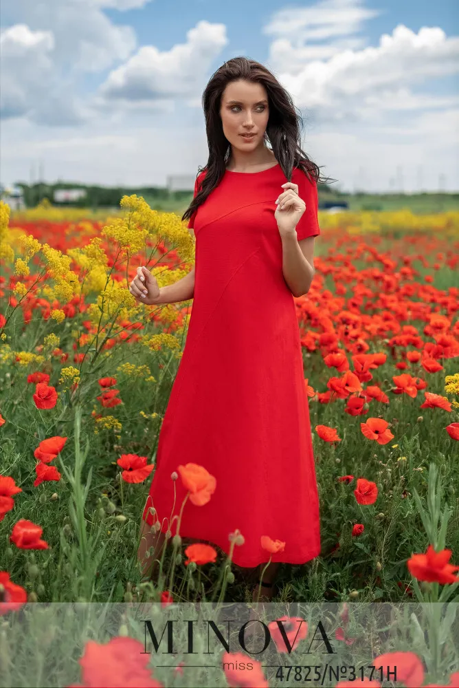 Платье 3171Н-Красный Minova