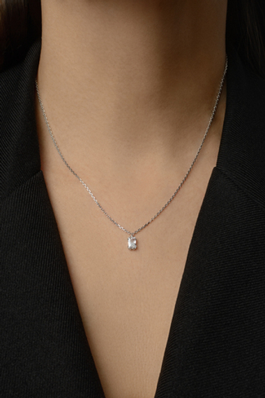 Колье из серебра "Льдинка" mini