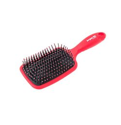 Щетка массажная Harizma Argan Oil h10693-03 (красная, большая)