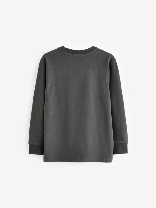 Лонгслив для мальчика Next B70-050, Темно-серый