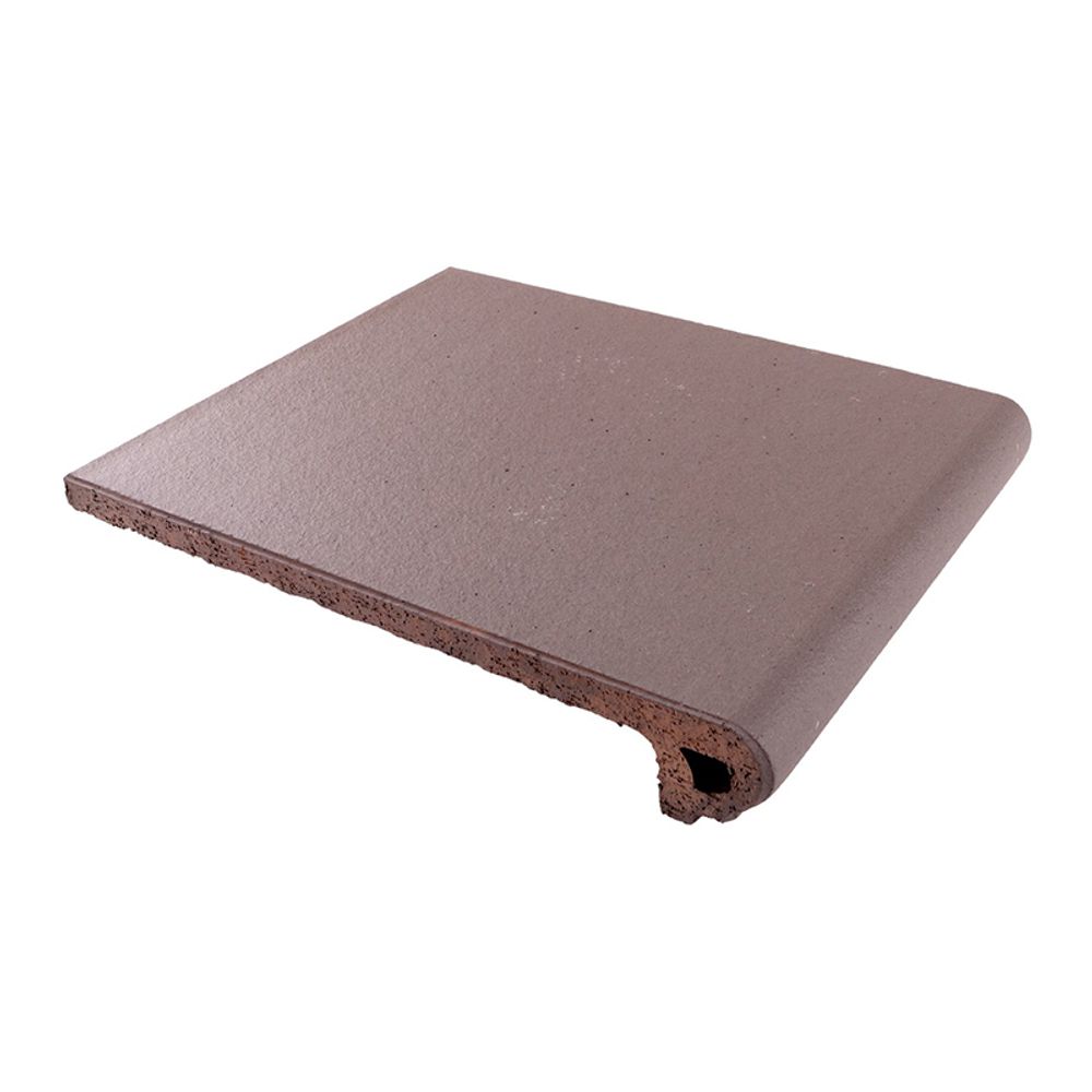 Ступень фронтальная клинкерная CAÑADA GRES Natura 017 Brown 244x330 мм R11