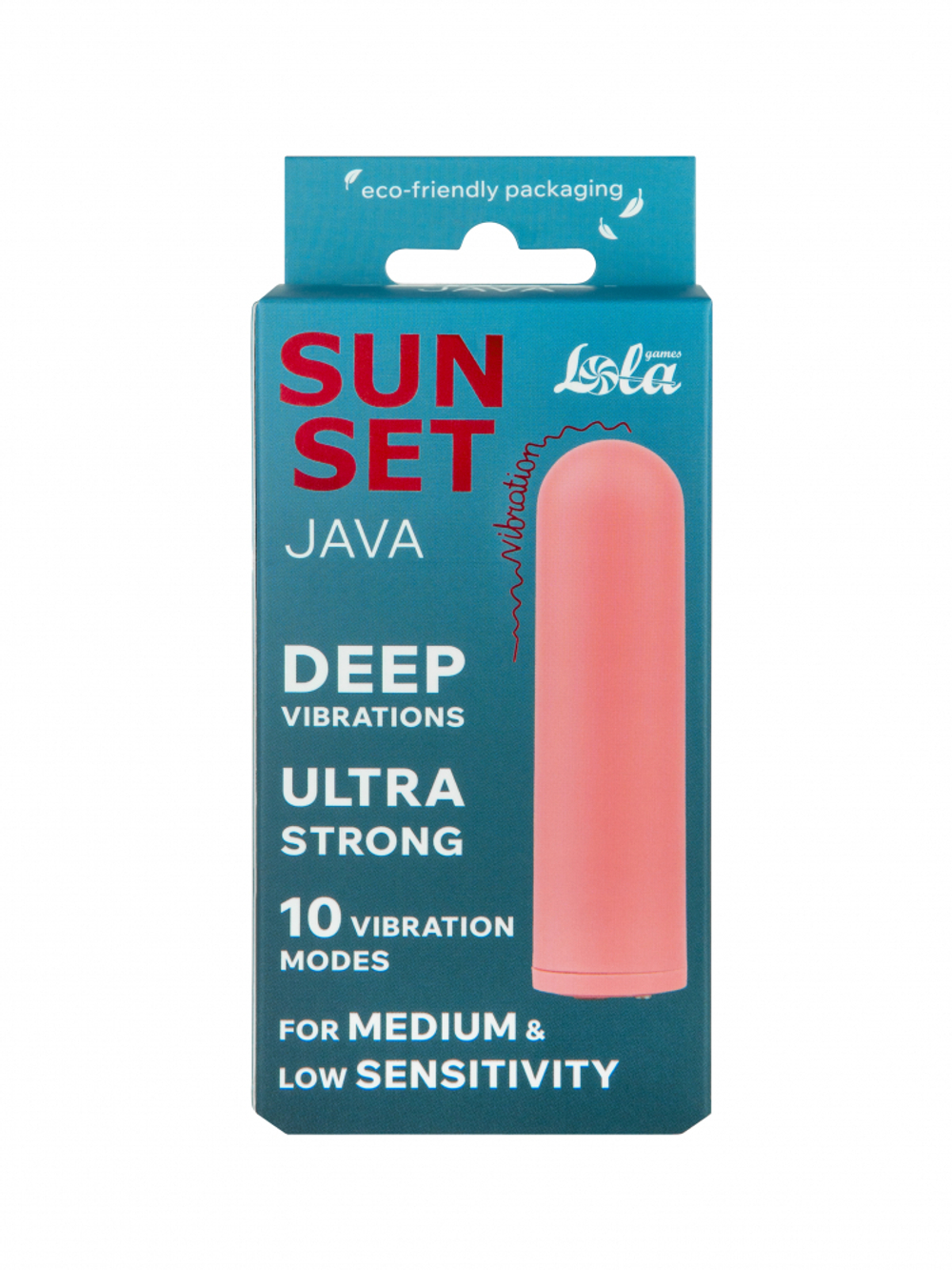 Перезаряжаемая Вибропуля Java Sunset Orange