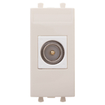 Розетка TV одиночная модульная, "Avanti", "Ванильная дымка", 1 модуль