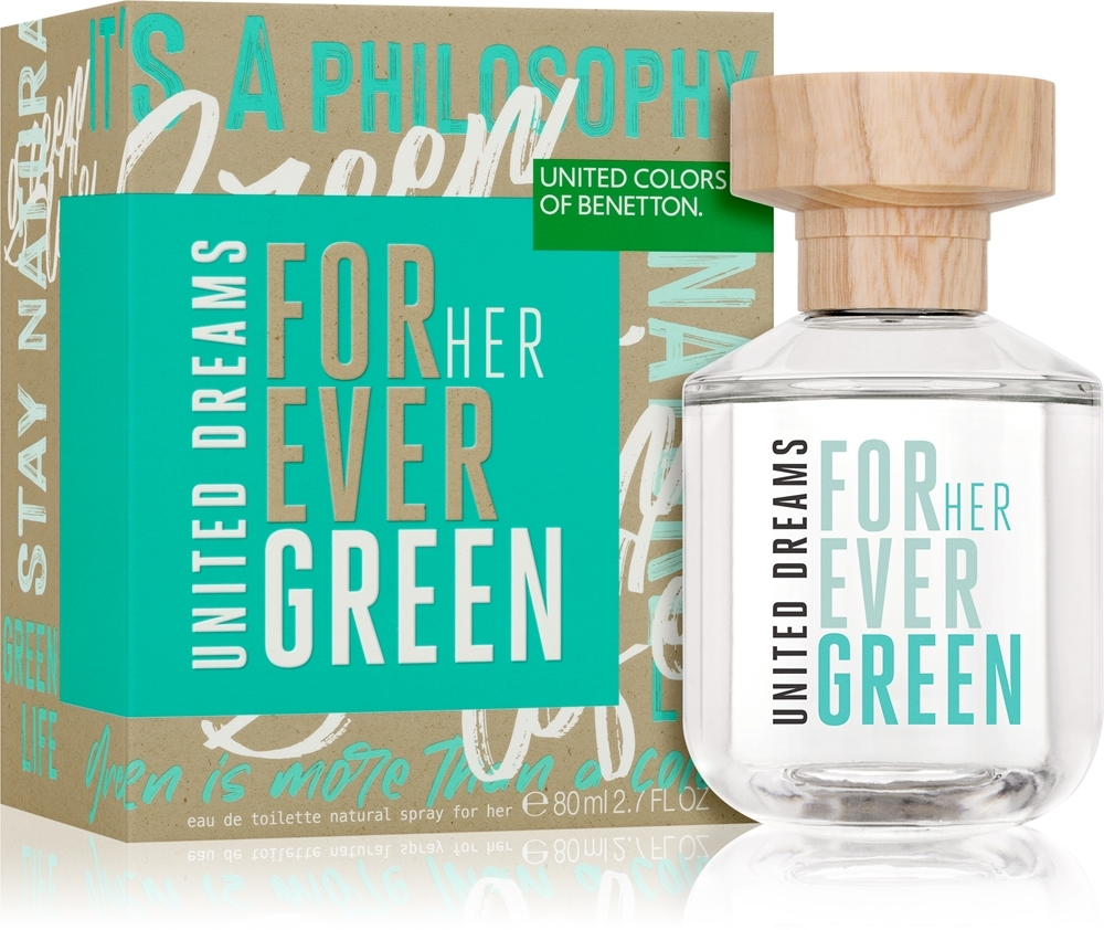 Benetton United Dreams for her Forever Green Туалетная вода для женщин