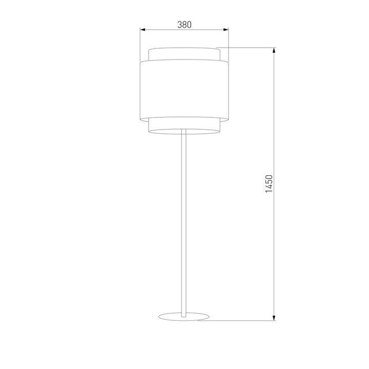 Торшер TK Lighting 5568 Boho Black