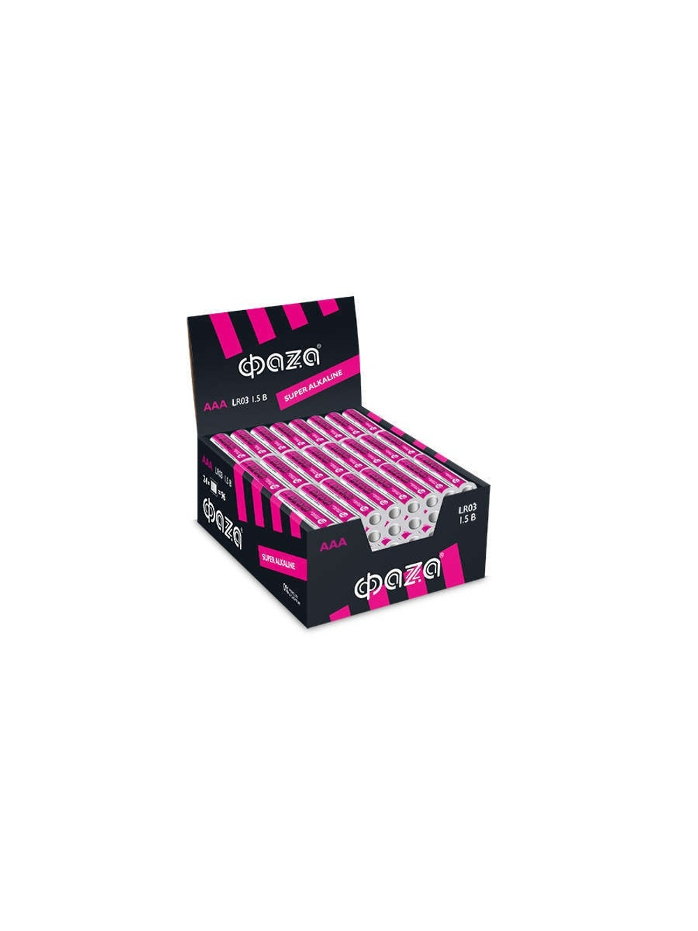 Элемент питания алкалиновый AAA/LR03 1.5В Super Alkaline box-96 display (уп.96шт) ФАZА 2854674