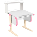 Растущая парта Дэми СУТ 24 с задней двухъярусной полкой СУТ.14.250 (750×880 мм)