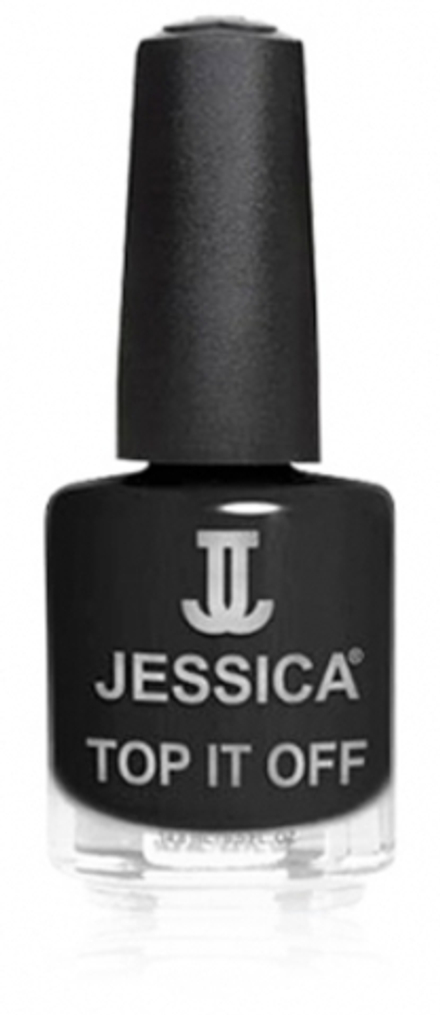 Лак JESSICA 676 Top It Off Черный - Кракл