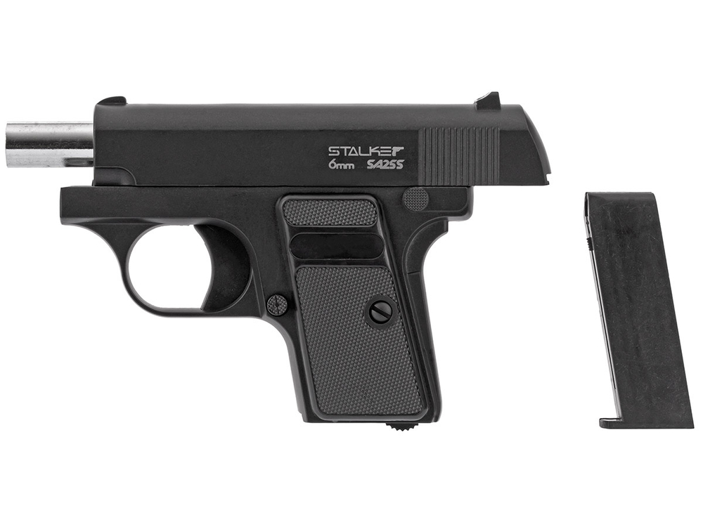 Пистолет пневматический Stalker SA25S Spring (Colt Model 1908) + ПБС, к.6мм (SA-3307125S)