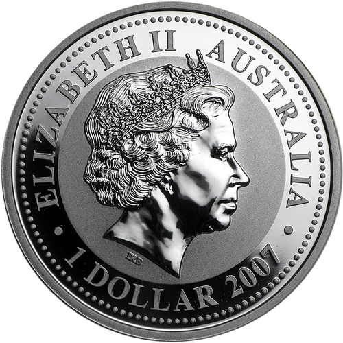 1 доллар. Год Быка 2009. Австралия 2007 год