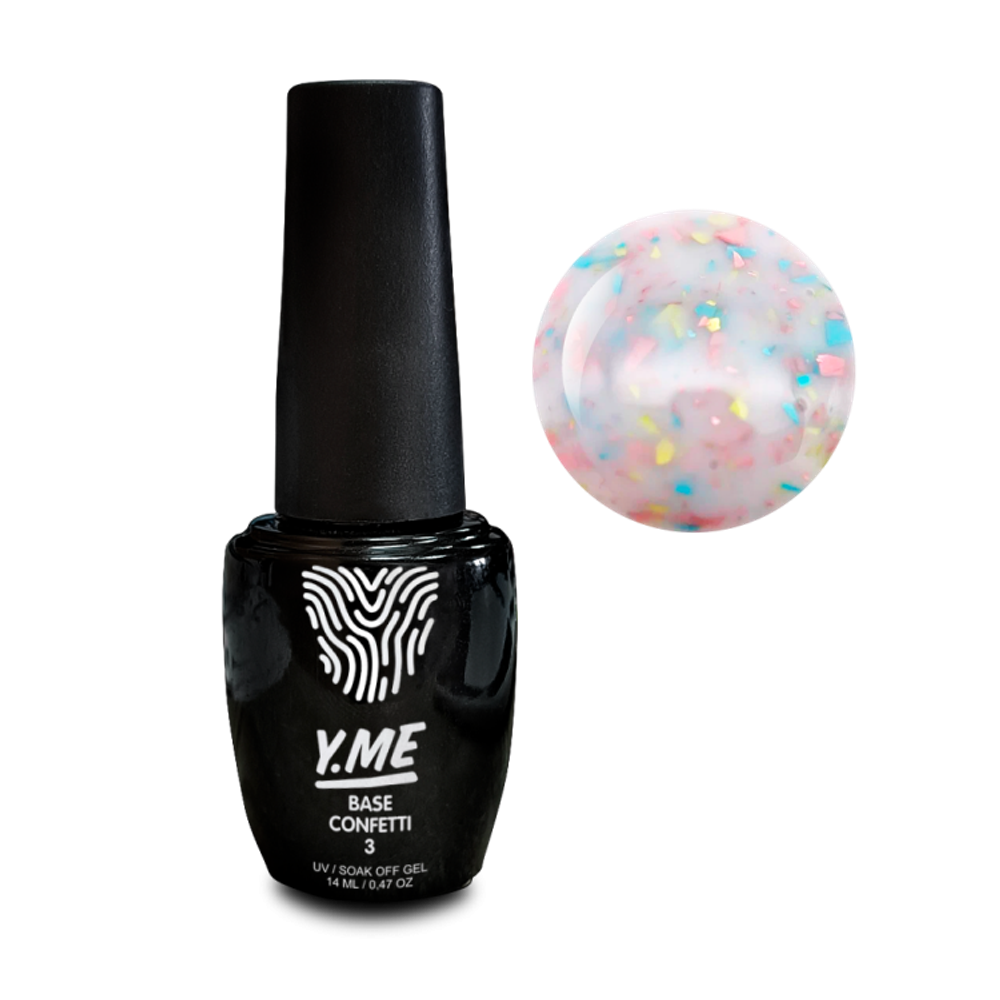 Y.me Confetti Base 03, 14 мл.