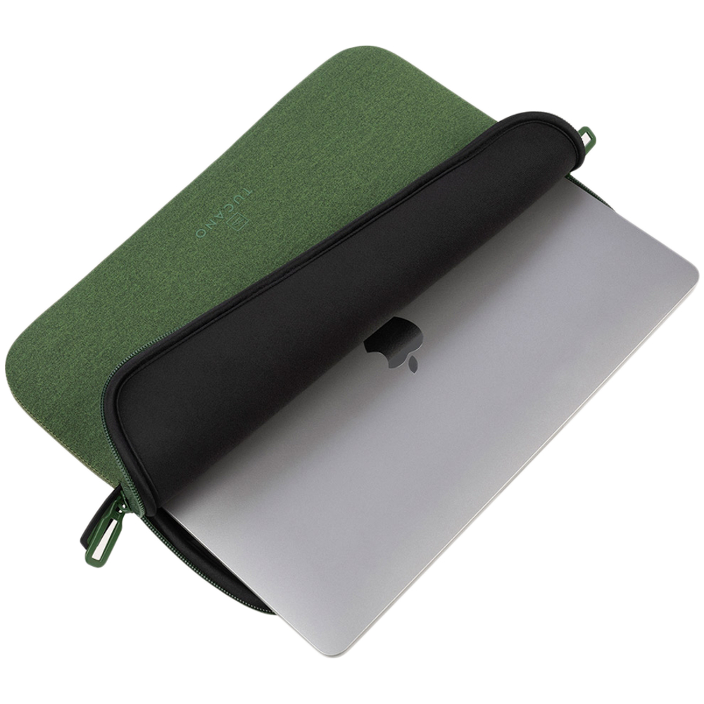 TUCANO MELANGE SLEEVES FOR MacBook Air 15 (2023)/ MacBook Pro 15 (2016-2019)/ Laptop 14/ Laptop 13 Green