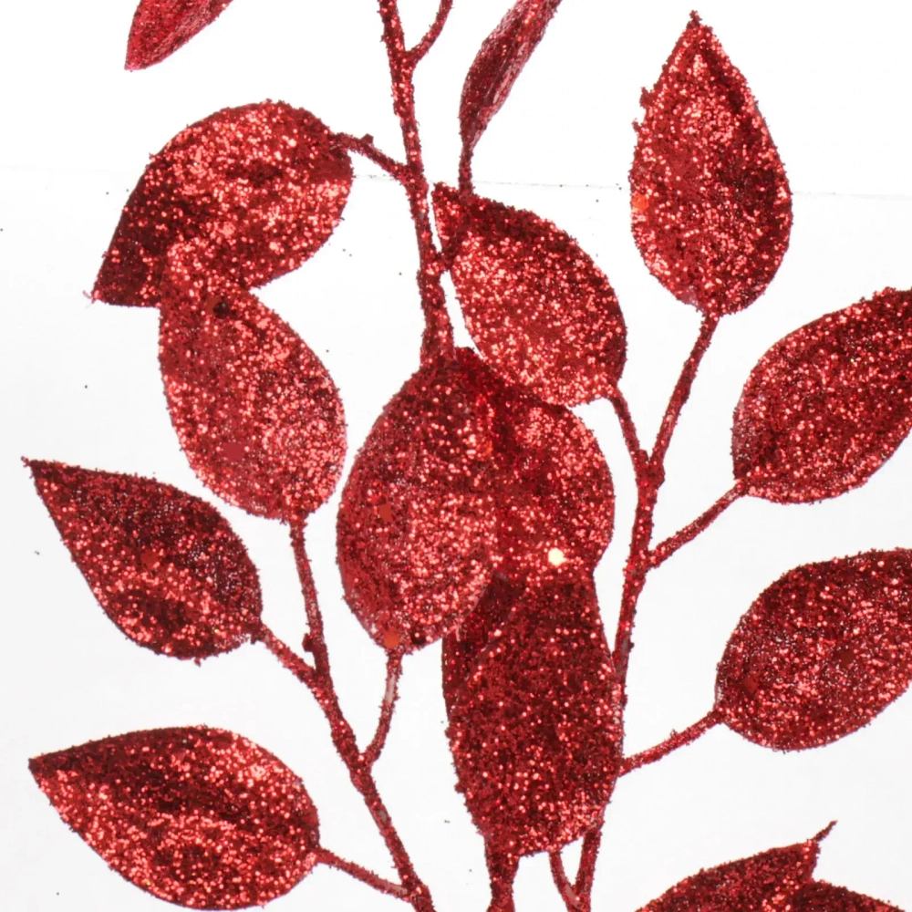 Ветка декоративная «Волшебные листья» 50 см, Красный