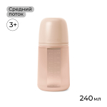 Силиконовая бутылочка Suavinex Colour Essence 240 мл, соска М
