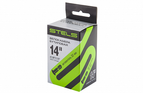 Велокамера STELS/CHAO YANG 14"x1.50"/1.75" автовентиль, в инд. упаковке