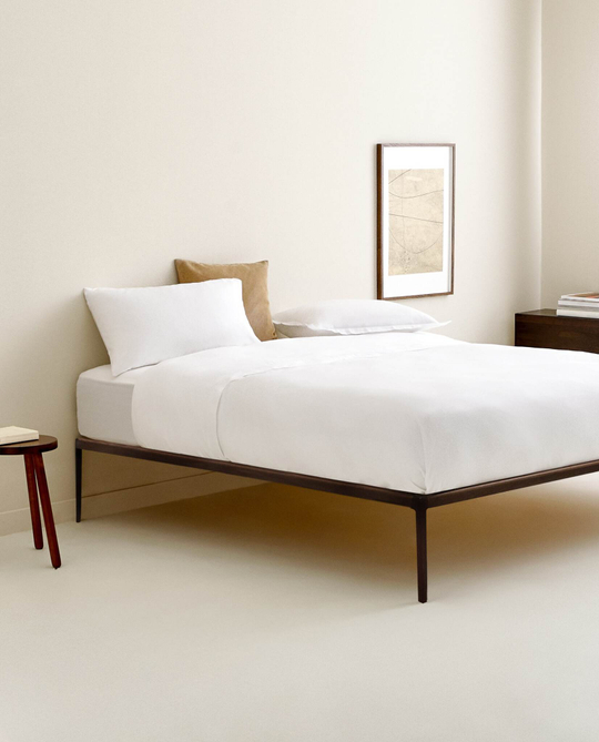 ZARA HOME (300 НИТЕЙ) ПРОСТЫНЯ ИЗ ХЛОПКА, БЕЛЫЙ