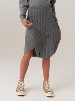Юбка школьная для девочки AT883 серый
