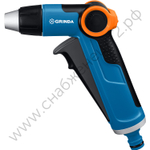 GRINDA X-R, с регулятором напора, плавная регулировка, курок спереди, двухкомпонентный, поливочный пистолет, PROLine (8-427113)