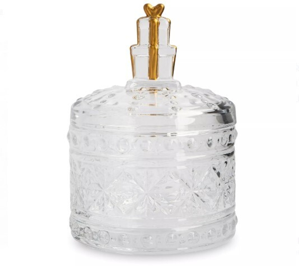Емкость для хранения подарок стекло 200 мл 12*9 см