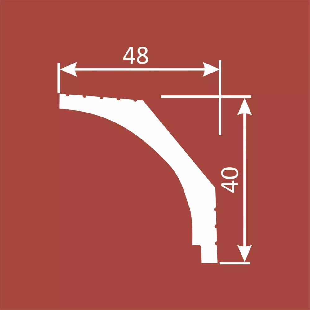 Карниз потолочный KX018
