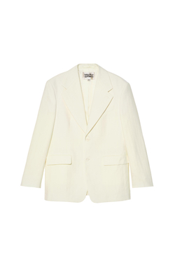 ZARA X BENITO ANTONIO БЛЕЙЗЕР ИЗ СМЕСОВОГО ЛЬНА, ЭКРЮ