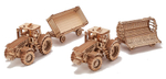 Механическая сборная модель Wood Trick Прицепы для трактора