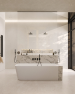 Ванна из искусственного камня ABBER Stein AS9621-1.7 R белая матовая