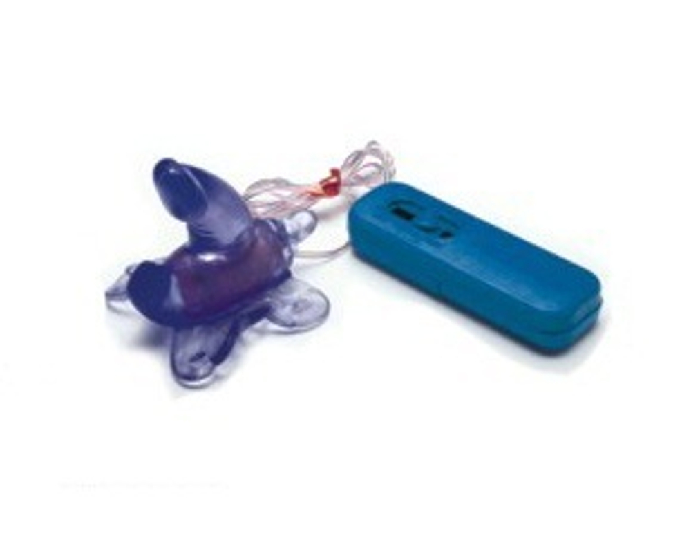 Клиторальный стимулятор  Дельфинчик  на ремешках