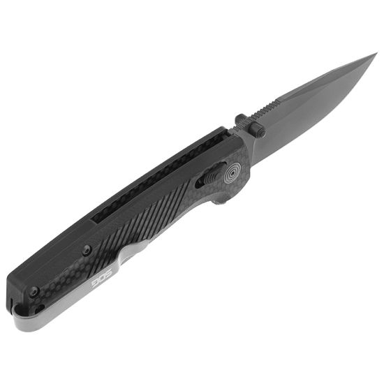 Складной нож SOG, TM1032Terminus XR LTE Carbone Graphite c клинком из стали CPM-S35VN, рукоять карбон