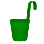 Кашпо "Ведро декоративное" настенное с крючком для подвеса, цвет зеленый