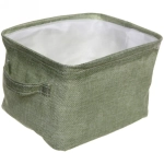 Коробка для хранения вещей с ручками «ВЕСТА», цвет зеленая пастель, 20*16*12см