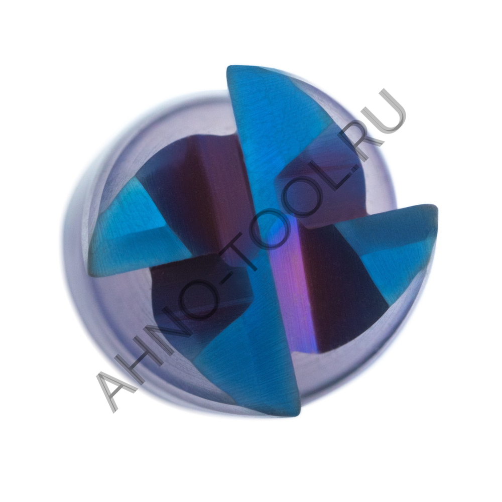 Фреза твердосплавная   4мм (L=50, l=10, хв=4) Z4 35° по закаленной стали, с радиусной фаской BRHM-4R