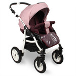 Коляска SERENADE 20 2в1 (Smile Line) (Se 24 (баклажан+т.розовый))