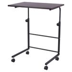 Стол BRABIX "Smart CD-013", 600х420х745-860 мм, ЛОФТ, регулируемый, колеса, металл/ЛДСП ясень, каркас черный, 641883