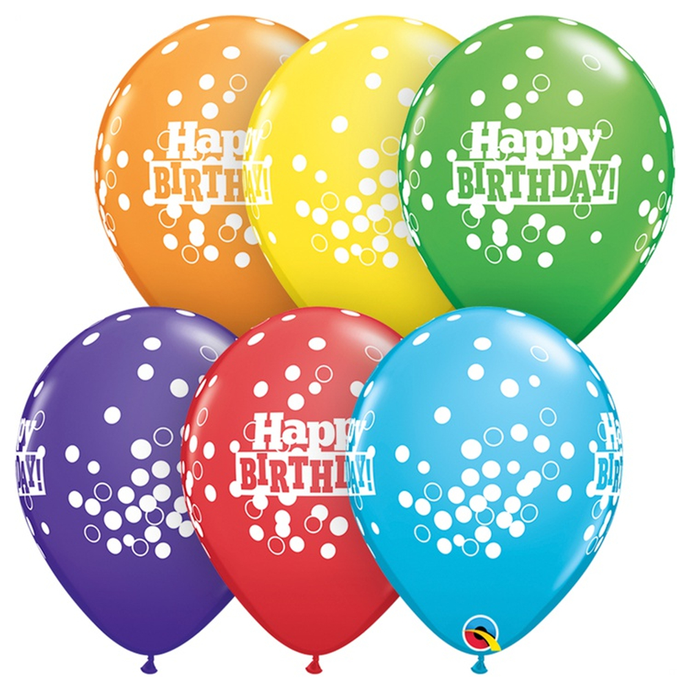 Шар латексный 28см HB Конфетти (Ассорти)